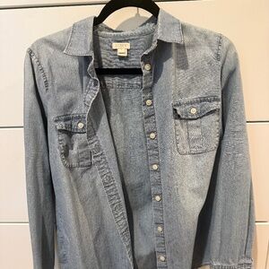 J.Crew Jean Button Down Shirt -S